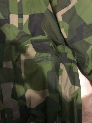 Swedish Army splinter camouflage m90 goretex jacket rare Large Regular 5