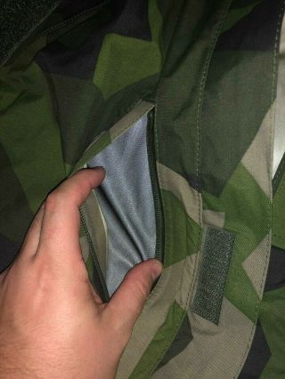 Swedish Army splinter camouflage m90 goretex jacket rare Large Regular 6