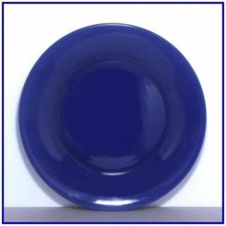 Gladding Mcbean El Patio 17 " Chop Plate Cobalt Blue Glaze Rare Item