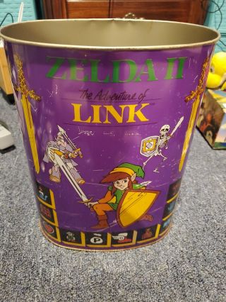 Zelda Ii Trash Can The Adventure Of Link Rare Nintendo Collectible See Photos