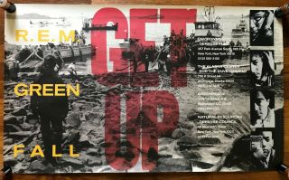 R.  E.  M.  Green: Get Up Rare Promo Poster 1988