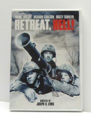 Retreat Hell 1952 B&w Korean War Dvd Rare Oop Us Region 1 Fast