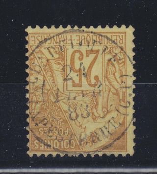 Guadeloupe Capesterre 1883,  Rare Cancel