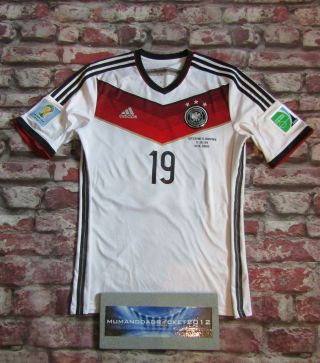 Germany 2014 World Cup Final Large Mens Football Shirt Gotze Rare Jersey
