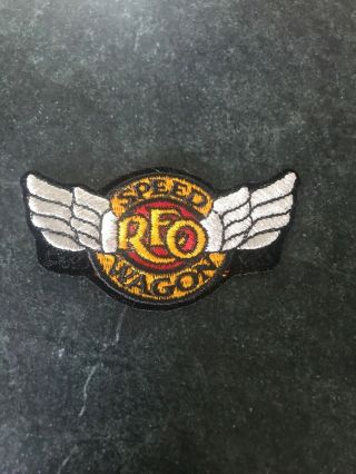 Reo Speedwagon Speed Wagon Logo Patch Vtg 4” Rare Orig Retro 80s Music
