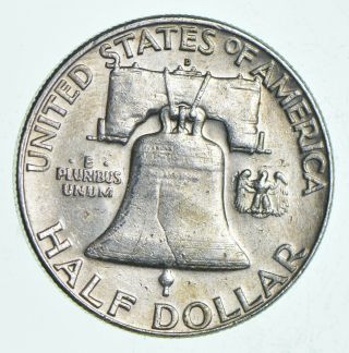 Higher Grade - 1962 - D - RARE Franklin Half Dollar 90 SIlver Coin 347 2