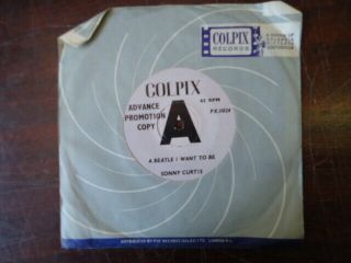 Rare Demo Single Sonny Curtis A Beatle I Want To Be Colpix Px 11024