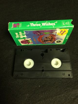 BARNEY 3 THREE WISHES VHS RARE HOME VIDEO SANDY DUNCAN SING A LONG 4