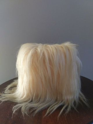 Vintage 1970s Hair Blonde Baby Doll Head Kleenex Tissue Box Cover Dispense RARE 4