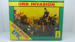 Warhammer Space Marine Epic Ork Invasion Army Set Oldhammer Rare Oop Mib