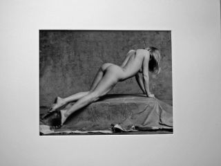 1992 Craig Morey 11x14 B&w Rare Gelatin Silver Nude Study Signed Ready For Frame