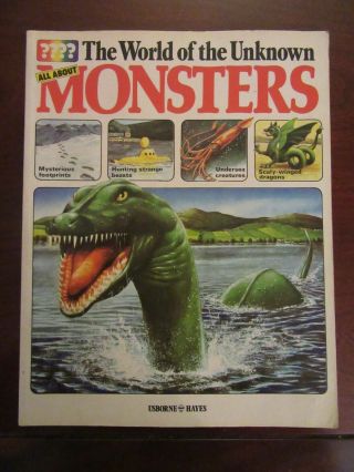 The World Of The Unknown All About Monsters Usborne Rare Cult Title