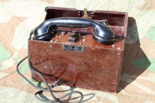 WW2 German Wehrmacht OB43 Field Telephone made in 1944 rare model - my last 6