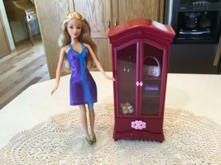Rare Euc Fashion Fever Barbie Doll & Dressing Room Wardrobe & Accessories