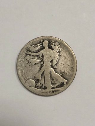 Under Bid - Rare 1921 - P Walking Liberty Half Dollar