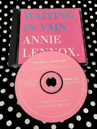 Annie Lennox (eurythmics) - Waiting In Vain Rare Usa Promo Cd Single