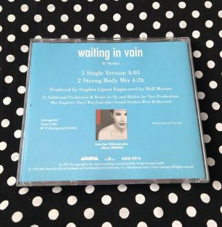 Annie Lennox (Eurythmics) - Waiting In Vain Rare USA PROMO CD Single 2