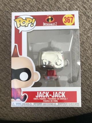 Incredibles 2 Jack - Jack Chrome 367 Rare Funko Pop Vinyl Figure Disney Pixar