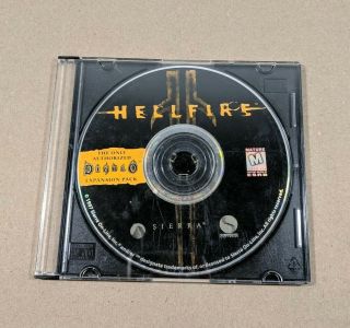 Hellfire Rare Diablo Expansion Pack Pc Cd - Rom Windows Computer Game 1997 Disc