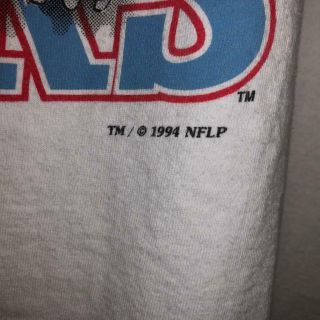RARE VTG 90s Single Stitch Nutmeg Houston Oilers Football Print S/S T Shirt XL 3