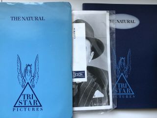 Rare Barry Levinson,  Robert Redford The Natural Movie Press Kit 1984