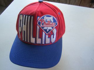 Vintage 90s Philadelphia Phillies Logo 7 Snapback Hat Rare