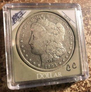 1883 - Cc Morgan Silver Dollar Rare 90 Silver $1 Us Coin Carson City