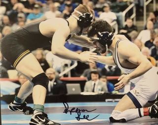Spencer Lee Hand Signed 8x10 Photo Iowa Hawkeyes Wrestling Autograph Rare