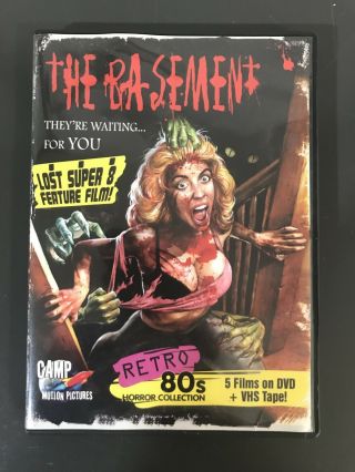The Basement Camp Movies Cult Horror Rare 3 - Dvd Set Retro 80’s Motion Pictures