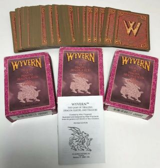 3 Wyvern Starter Decks Rare Limited Edition Cards And Booklets