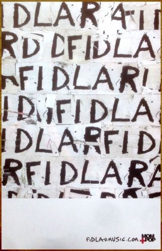 Fidlar S/t Discontinued Ltd Ed Rare Tour Poster,  Punk Indie Rock Poster