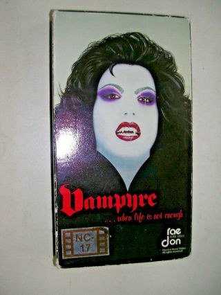 Vampyre (1990) Bruce G.  Hallenbeck Rare Rae Don Sov Release