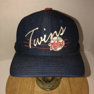 Vintage Minnesota Twins 80s 90s Rage Of The Pros Trucker Hat Cap Snapback Rare