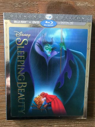 Sleeping Beauty Best Buy Lenticular Slip Diamond Edition Blu Ray Dvd Rare Oop
