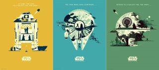 Matt Ferguson Star Wars Set Of Three Prints Officially Licensed Rare