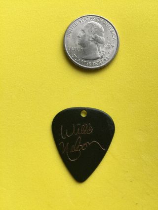 Rare Willie Nelson Signature Guitar Pick “ Old Whiskey River “