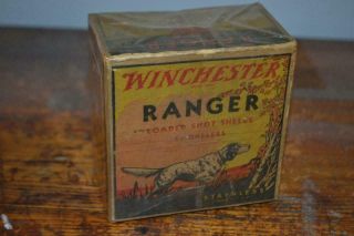 Rare Vintage Empty Winchester Ranger Smokeless 12 Gauge Shotgun Shells Box Empty