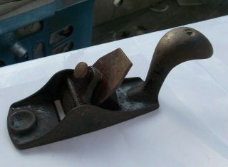 Rare Vintage Antique 4.  75 " Thumb Planer Planer Woodworking Tool Small Vintage Nr