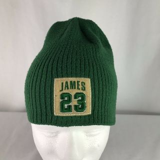 Nike Lebron James Irish St V Knit Cap Green Rare High School Hat