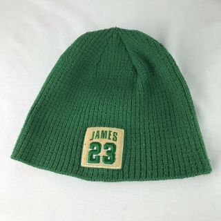 Nike Lebron James Irish St V Knit Cap Green Rare High School Hat 4
