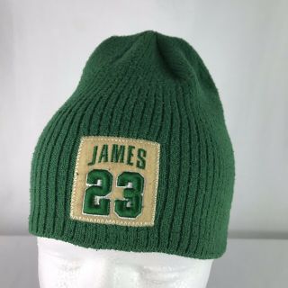 Nike Lebron James Irish St V Knit Cap Green Rare High School Hat 6