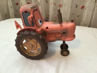 Disney Cars Tractor Holstein Heifer Tip And Toot Chewall Toy Rare