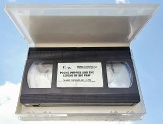 POUND PUPPIES MOVIE - THE LEGEND OF BIG PAW (VHS 1988) RARE ANIMATED TV CARTOON 2