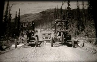 16mm film: THE ALASKA HIGHWAY - lost 1942 expedition account footage - RARE 5