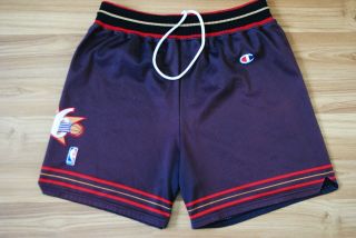 Philadelphia Sixers 76 Basketball Shorts Champion Size Large Rare Vintage Mens