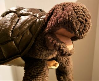 Large 20 " Folkmanis Baby Galapagos Tortoise Turtle Brown Puppet Rare Retired Euc