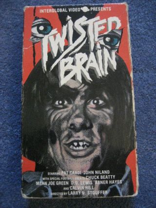 Twisted Brain Vhs Horror Pat Cardi Dr Jekyll Rare