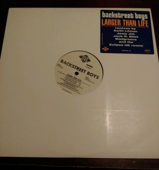Backstreet Boys - Larger Than Life 12 " Promo Only Double Vinyl Lp Rare 9 Remixes