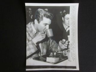 1958 Elvis Presley Fort Chaffee First Army Breakfast N.  E.  A.  Photo Rare