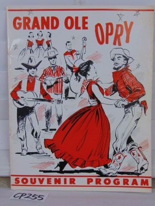 Vintage Souvenir Program Grand Ole Opry 1956 Rockabilly - Elvis - Cash - Perkins Rare